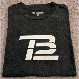 Tom Brady TB12 Sustained Peak Performance Dark Gray T-Shirt Men's Medium